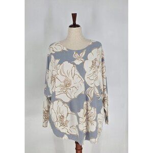 Sioni Luxuriously Soft Lagenlook Sweater Wearable Art Batwing Sleeves Womens 1X